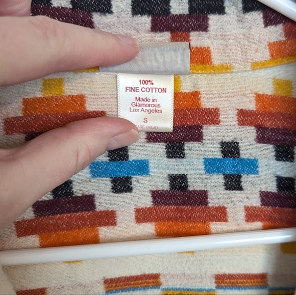 Bedhead Men's Pajamas Top sz S - 100% Cotton - Aztec Print - Picture 4 of 7